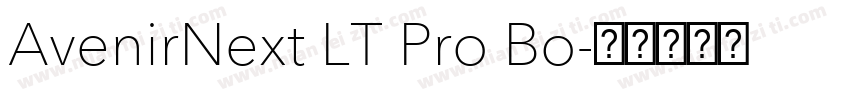 AvenirNext LT Pro Bo字体转换